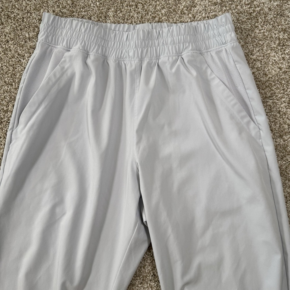 Under Armour Mens Size M‎ Squad Warm Up Zip Ankle Feather Grey Pant - Picture 4 of 16